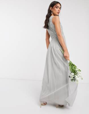 light grey maxi