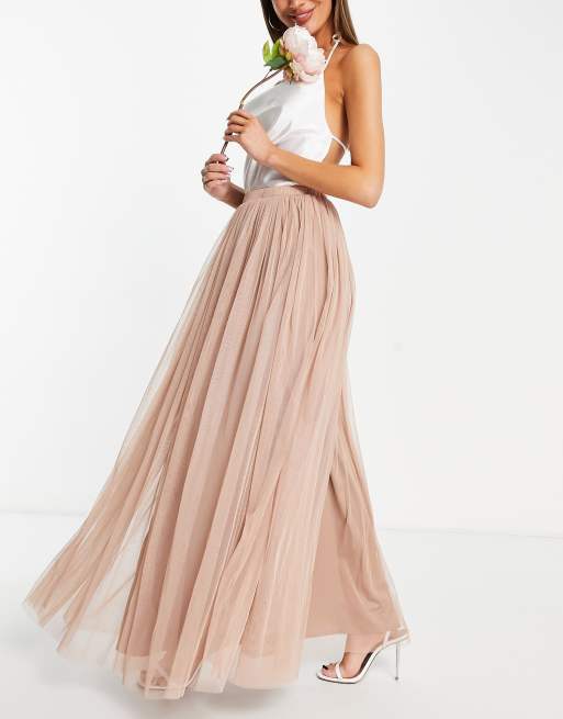 Beauut - Jupe longue en tulle - Vison