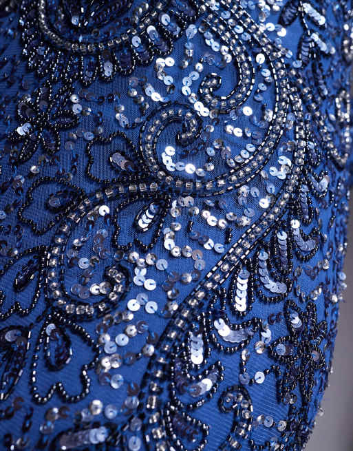 blue midi length dress Lucinda Twist Back Midi Dress Blue