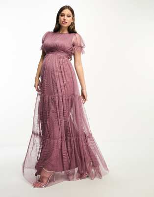 Mauve Maternity Dress