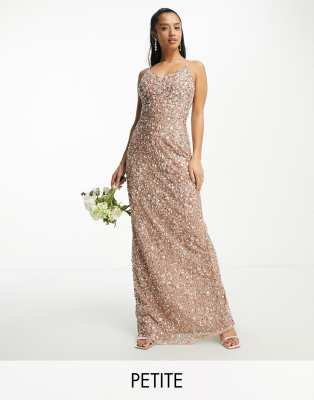 David's bridal gold on sale sequin bridesmaid dress