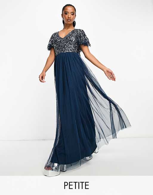Inez V Flutter Sleeve Maxi Dress Inez V Flutter Sleeve Maxi Dress