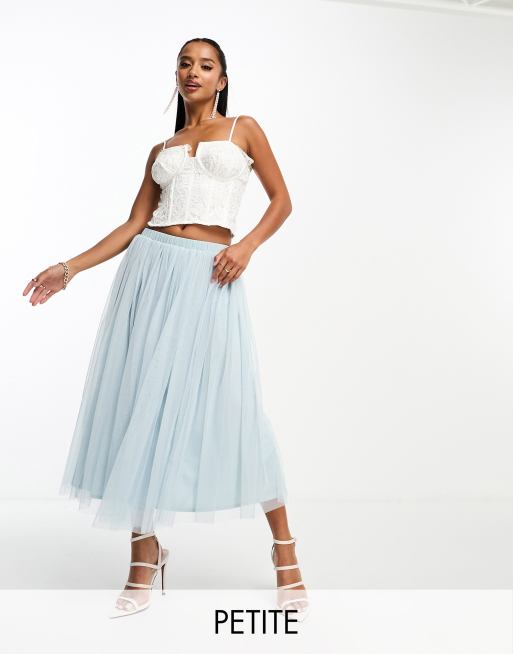 Petite tulle hot sale maxi skirt