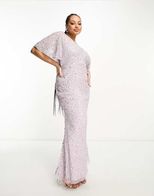 Plus size embellished maxi hot sale dress