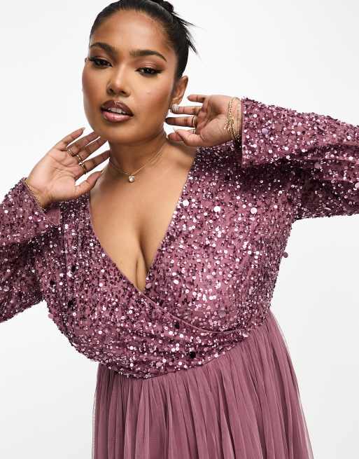 Mauve dress shop plus size