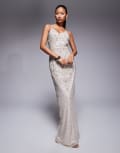 [Beauut] Beauut sequin cami maxi dress in cream-White 14 Cream
