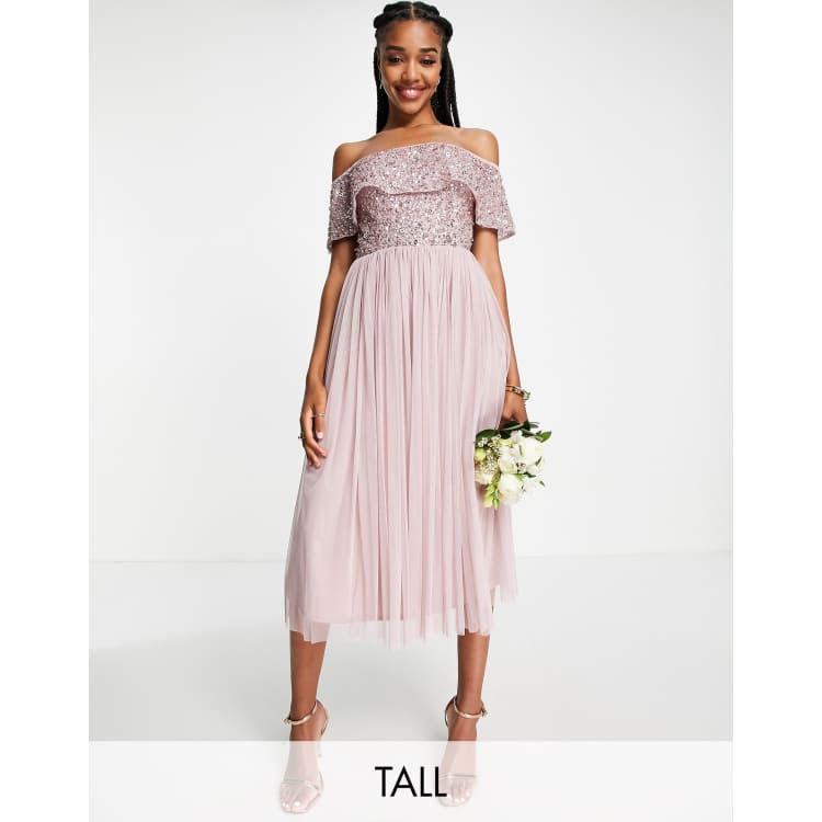 maya deluxe bardot dress