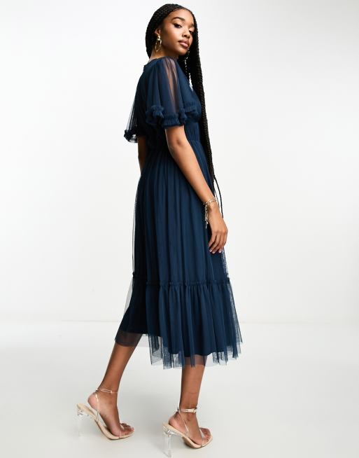 Tall tulle midi dress sale