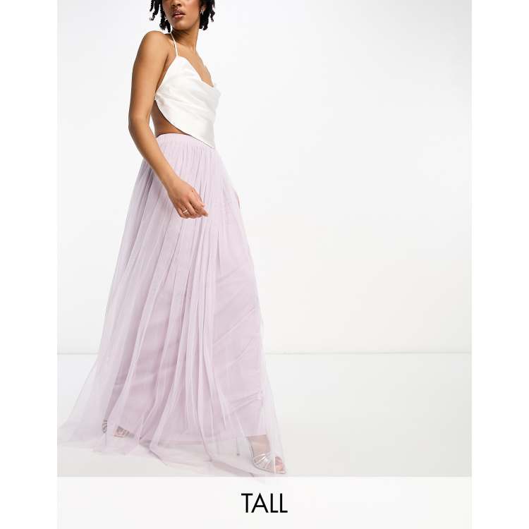 Tulle maxi 2025 skirt lilac