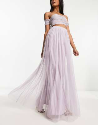 Light tulle outlet maxi skirt