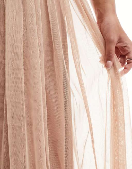 Tulle Maxi Skirt - Blush