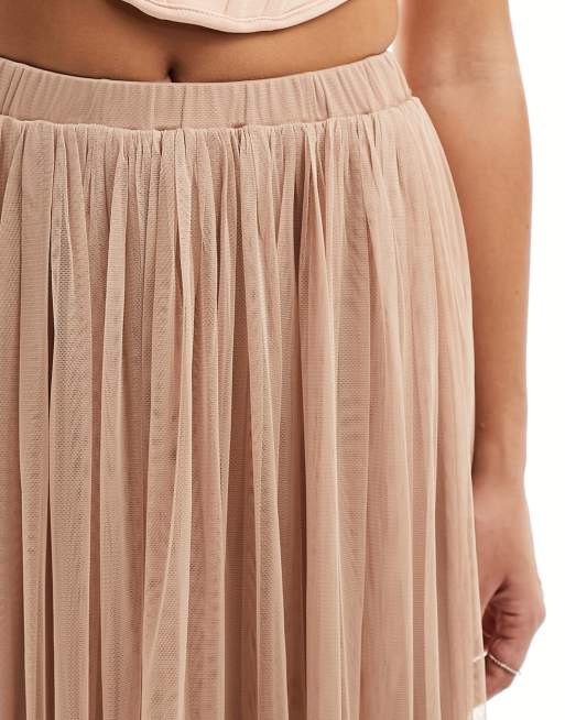 Beauut tulle maxi skirt in Sage Green