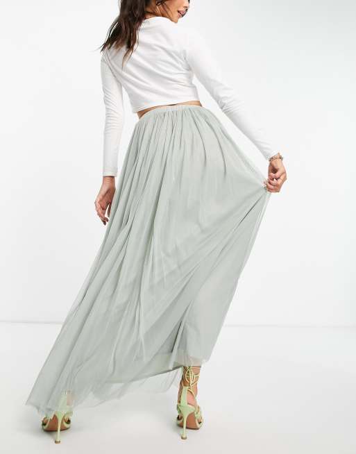 Tulle maxi skirt clearance asos