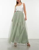 white tulle maxi skirt uk