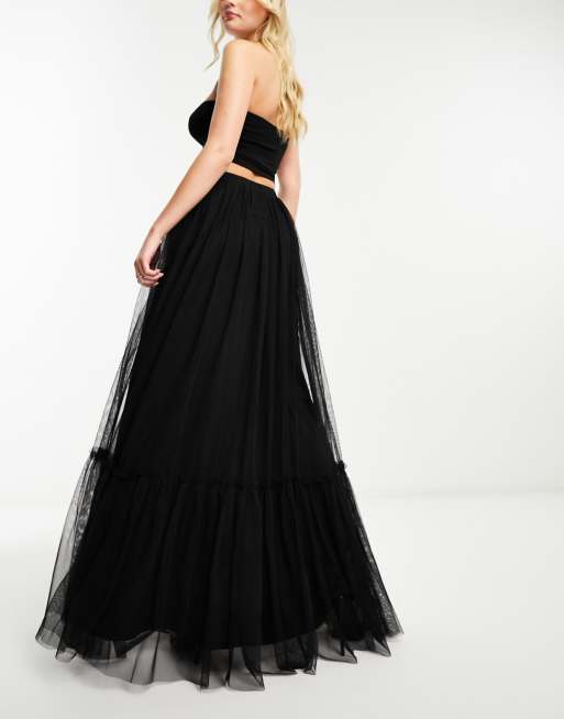 Asos tulle maxi skirt online