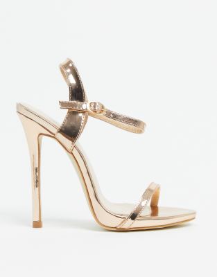 gold pointed sandals