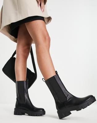 BEBO ellery chunky pull on boot in black | ASOS