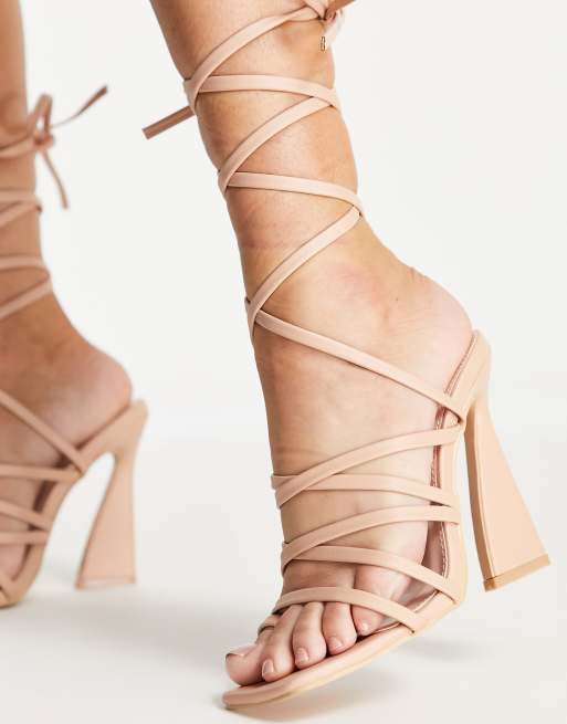 Beige strappy sandals new arrivals