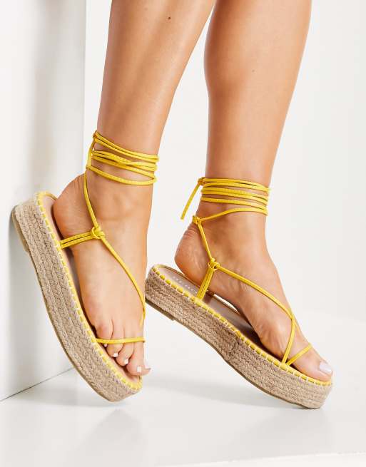 Strappy espadrille flatform on sale