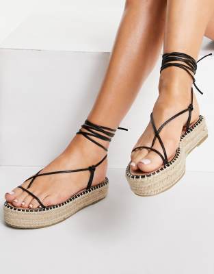 sandalen espadrilles schwarz