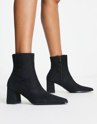 Bebo Mollie heeled ankle boots in black | ASOS