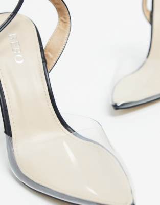 bebo clear heels
