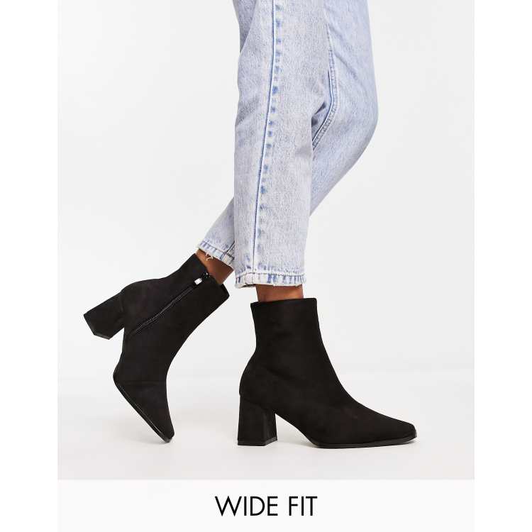 cheap wide fit ankle boots