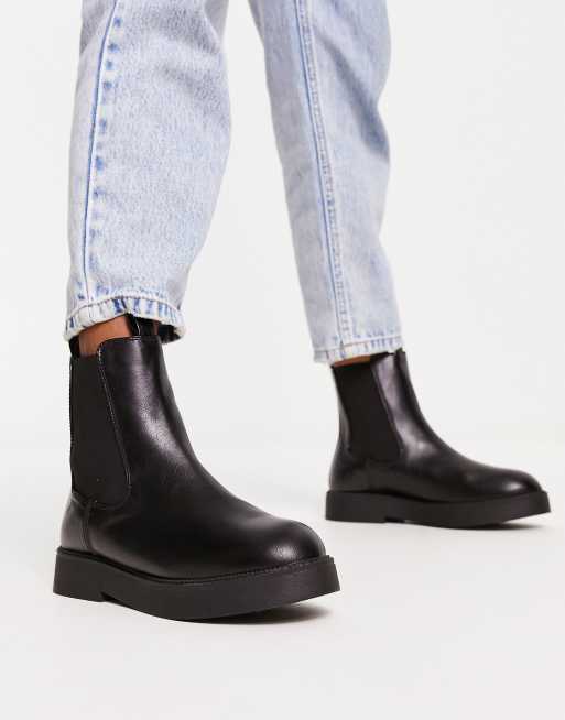 Asos automatic hotsell leather chelsea boots