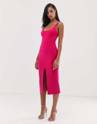 bec and bridge pink midi