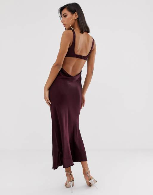 Bec and deals bridge burgundy dress