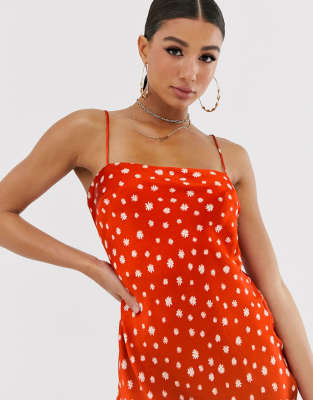 bec and bridge red floral dress