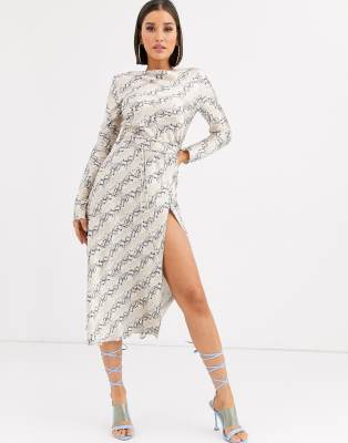 bec and bridge long sleeve silk dress