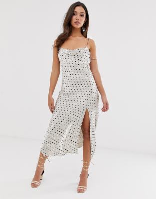 bec bridge polka dot dress