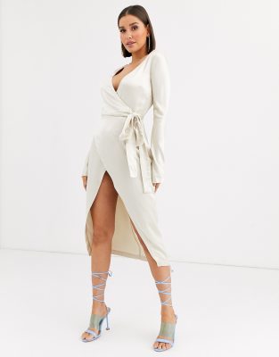 bec and bridge gold dress