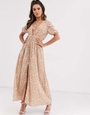 bec and bridge floral midi