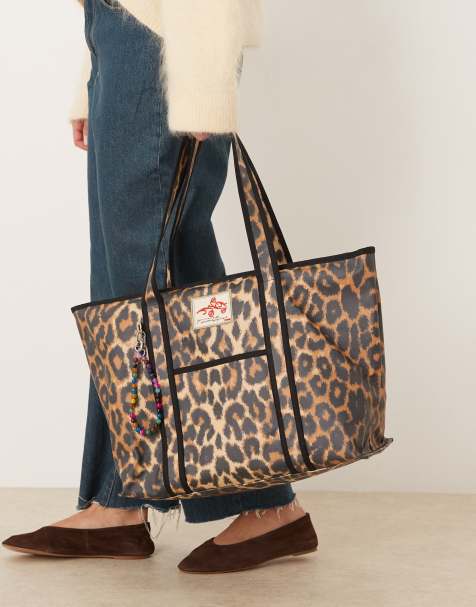 Becksondergaard - Aubrey - Maxi borsa spalmata con stampa leopardata - view 1