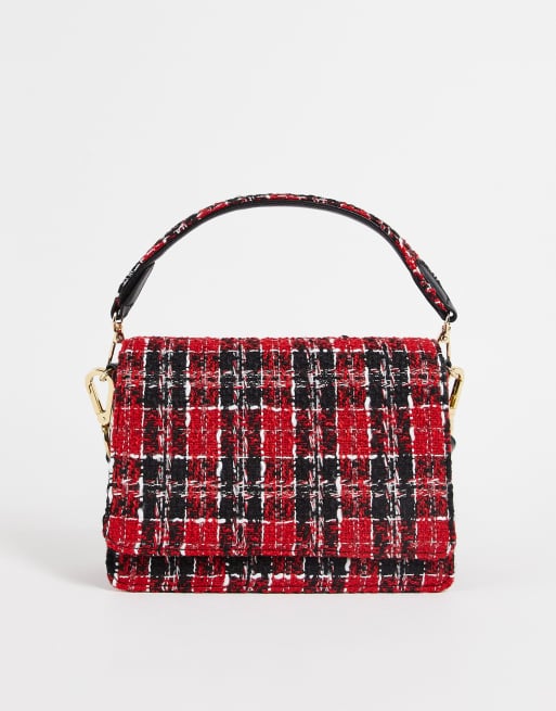 Becksöndergaard - Borsa a tracolla con design in tweed nero
