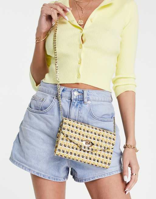 Becksondergaard - Borsa a tracolla stile busta colore naturale