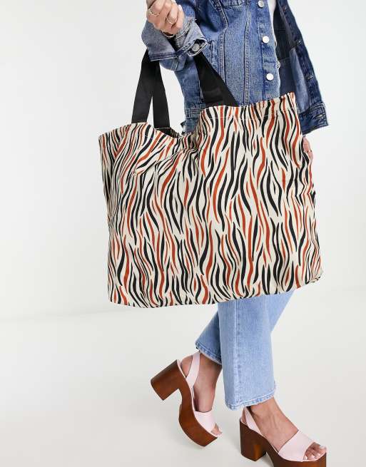 Becksondergaard - Borsa shopping multicolore ripiegabile a fantasia