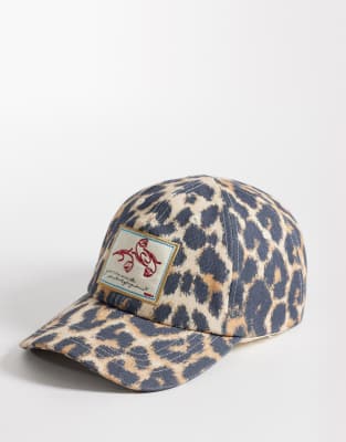Becksöndergaard - Casquette à imprimé léopard-Multicolore