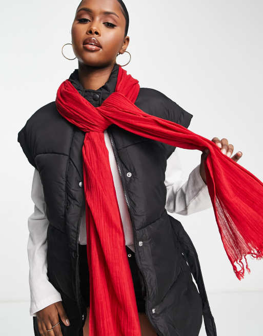 Asos 2024 red scarf