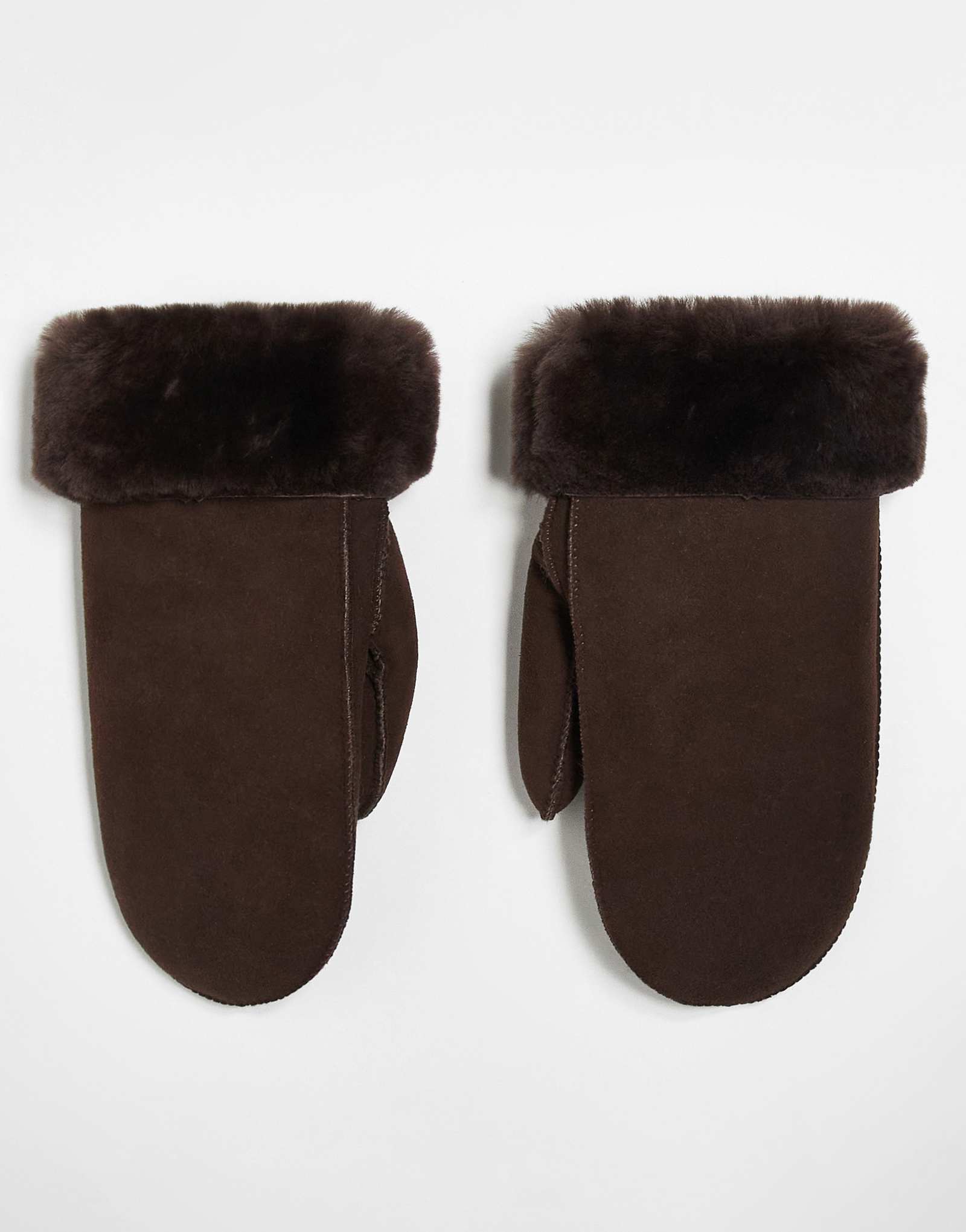 Шерстяные перчатки Becksondergaard doa шоколадно-коричневого цвета 