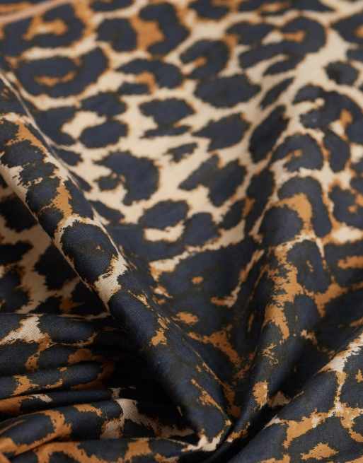 Becksondergaard - Edgia - Foulard in cotone con stampa leopardata, 3 di 3