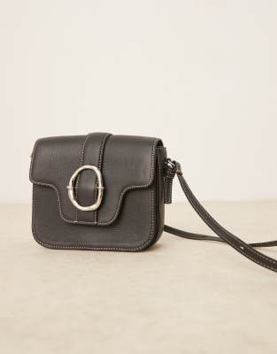 Becksondergaard - Iris - Sac bandoulière en cuir avec détail boucle - Noir