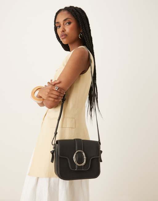 Becksondergaard - Iris - Sac bandoulière en cuir avec détail boucle - Noir , 5 de 5