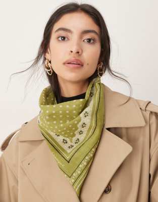Becksondergaard - Lacia Cotta - Foulard imprimé en coton - Vert