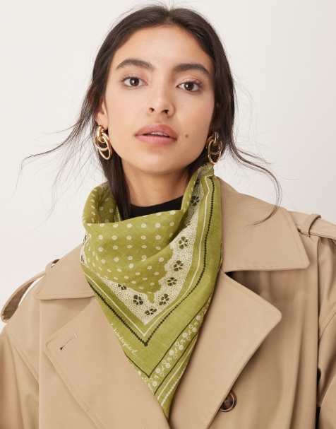 Becksondergaard - Lacia Cotta - Foulard imprimé en coton - Vert - view 1