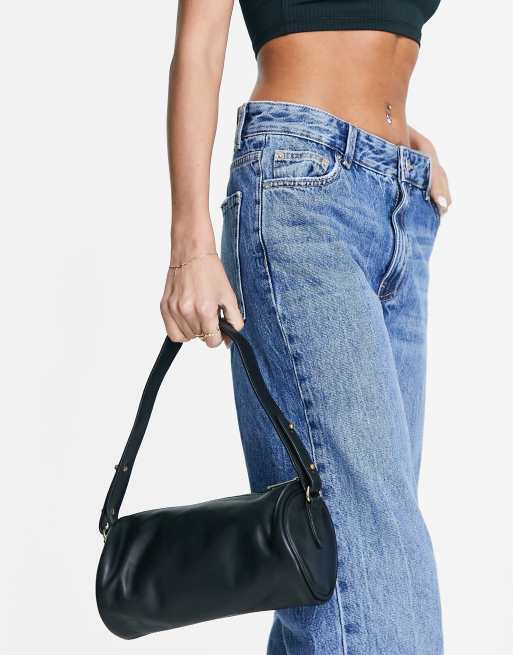 Becksöndergaard leather mini barrel shoulder bag in black