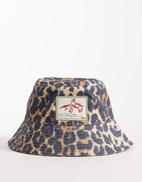 Becksondergaard – Leopa – Bawełniany kapelusz typu bucket w panterkę - view 1