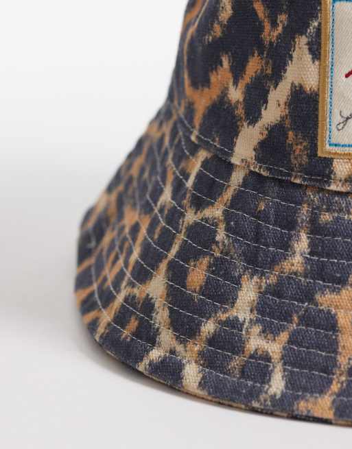 Becksondergaard – Leopa – Bawełniany kapelusz typu bucket w panterkę, 3 z 3